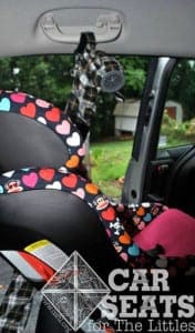 Securing the Noggle over a rear facing car seat