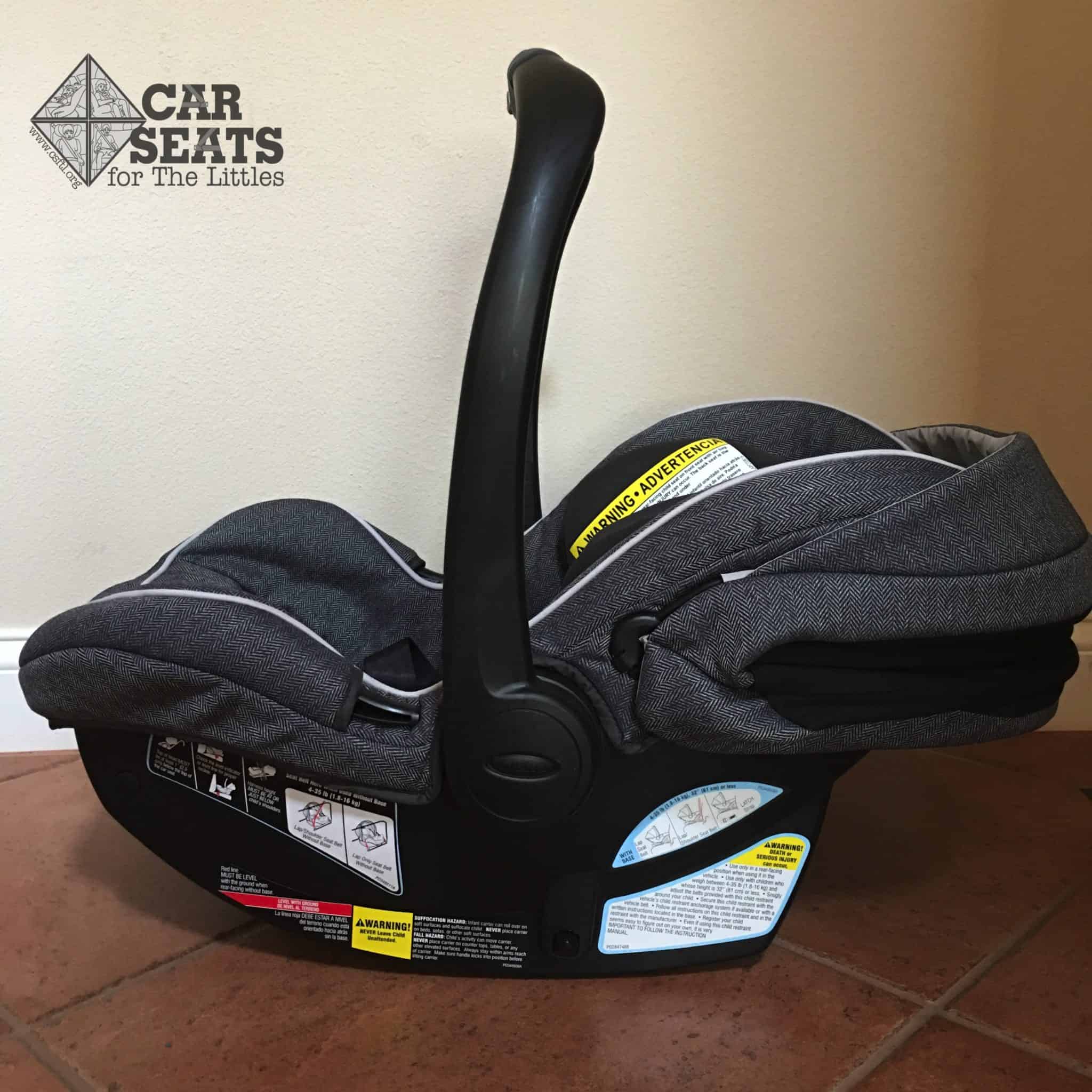 convertible car seat with handle