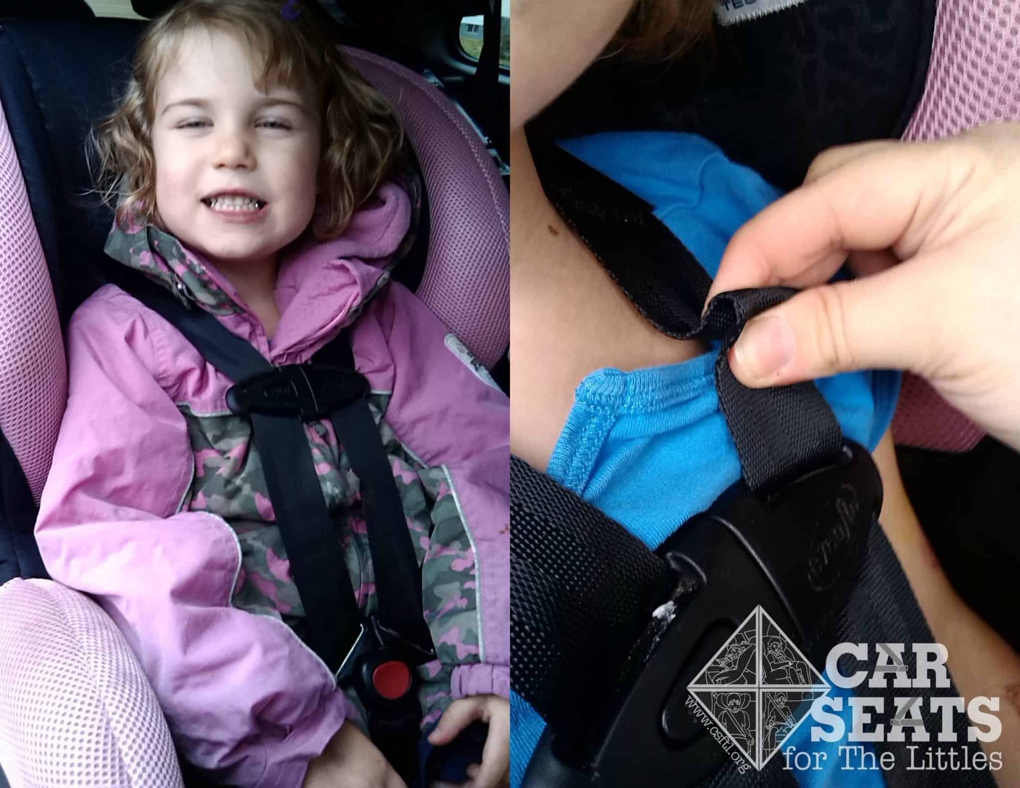 Police warn parents of dangers of winter coats and child car seats
