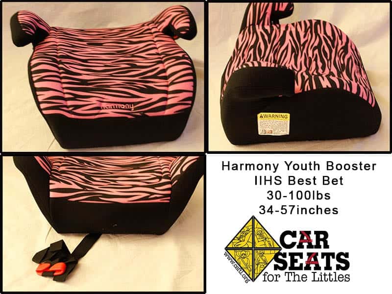 Harmony Youth booster, Lite rider, Olympian, Cruz, Transit, nbb, no back booster, backless booster