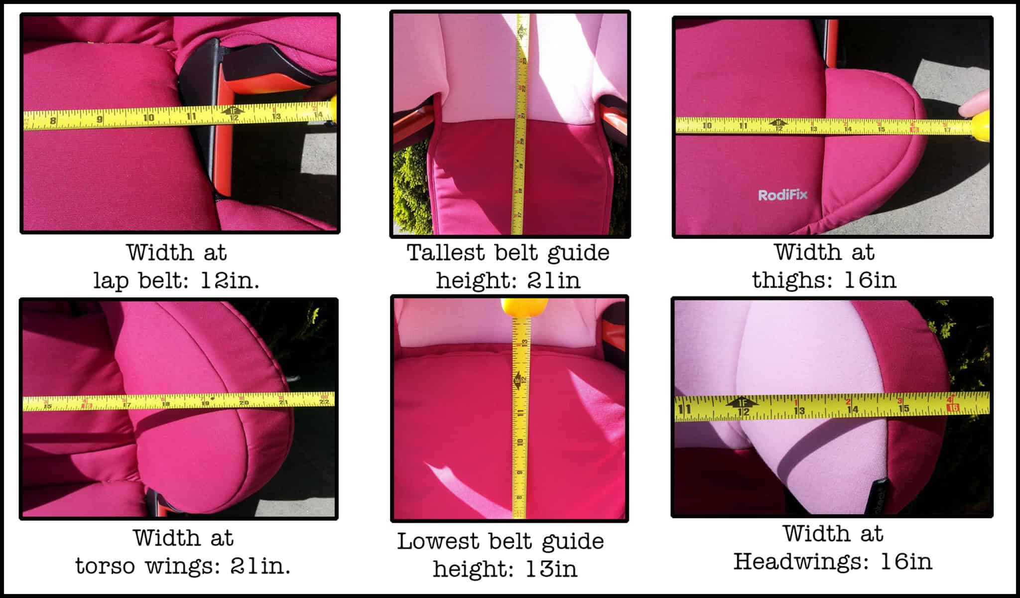 maxi cosi dimensions
