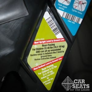 Safety 1st Guide 65 recline level line
