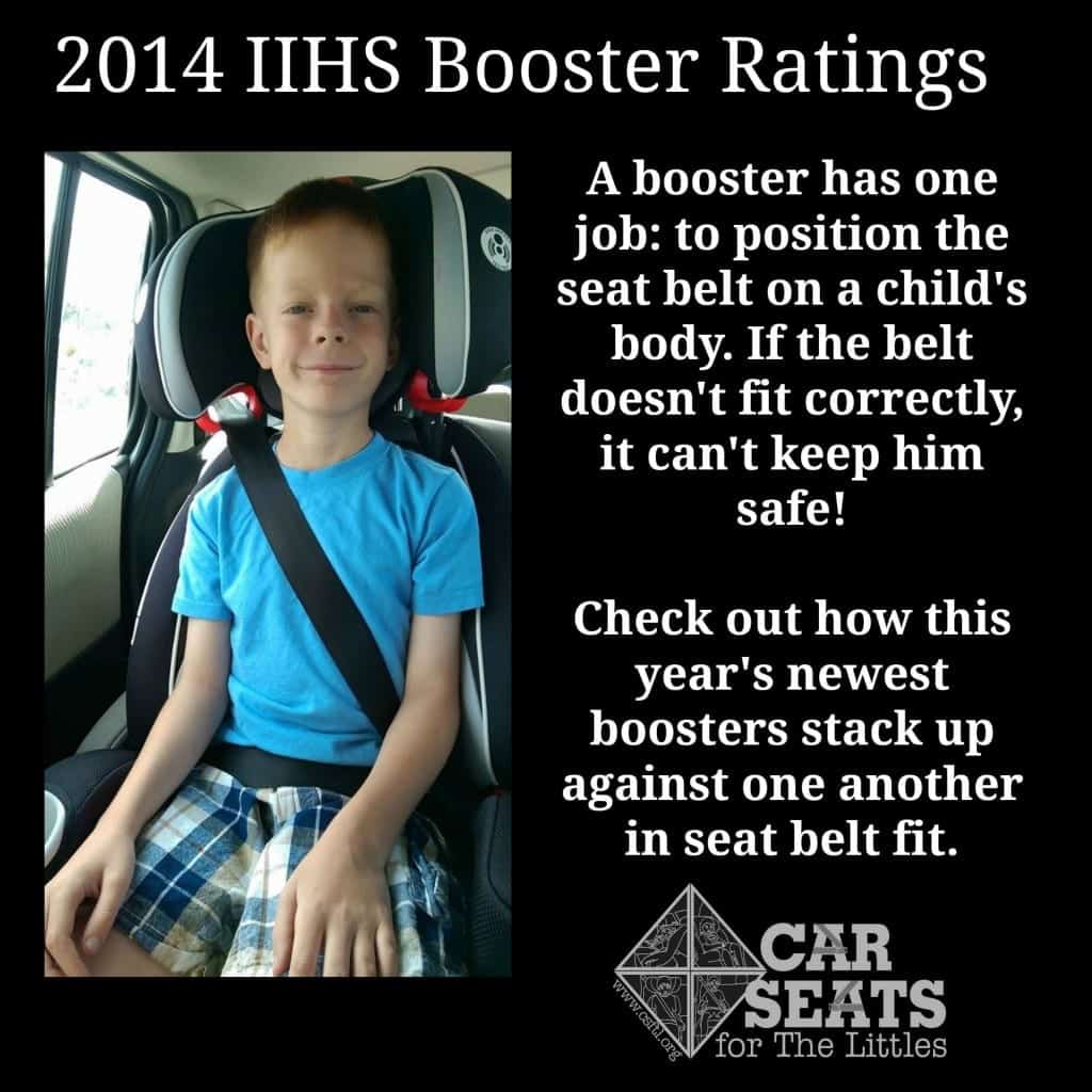 2014 Iihs Booster Ratings Car Seats For The Littles