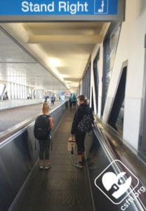 Kiddos carrying their own stuff through the airport!