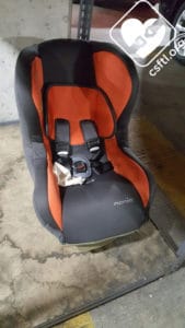 This rental car seat is from another country