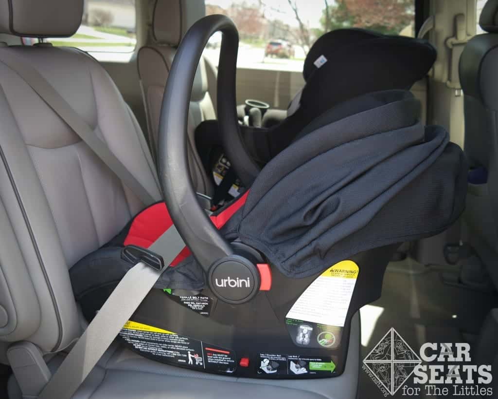 Installing A Rear Facing Only Seat Without The Base Car Seats For Littles - How To Install Infant Car Seat With Belt Without Base