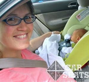 Leaving the hospital in a convertible car seat