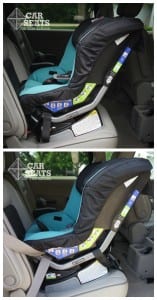 Britax Boulevard with lower anchor and seat belt installations