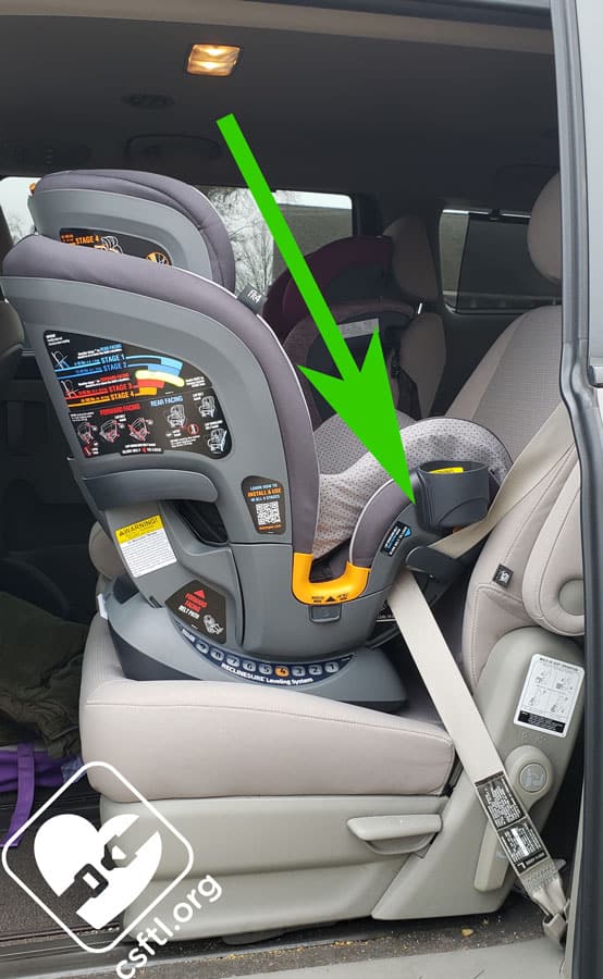 Car Seat Basics Checking For Belt Path Movement Seats The Littles - How To Fix Loose Car Seat Belt
