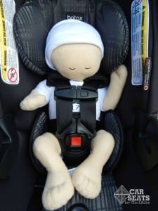 Britax B-Safe 35 Elite- Newborn doll, 7 pounds, 17 inches