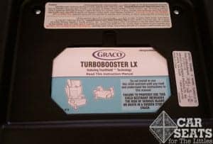 Graco TurboBooster LX Manual Storage