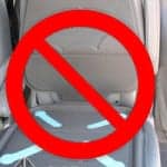 Seat protectors like this are not often permitted by the car seat manual.