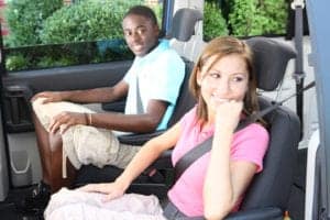 Teens wearing their seat belts