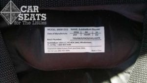 BubbleBum Date of Manufacture label
