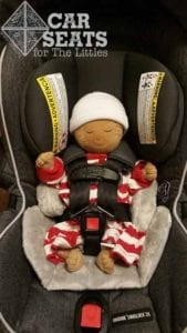 Graco SnugRide SnugLock preemie doll: 5 pounds, 17 inches long