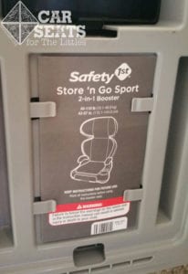 Safety 1st Store 'n Go Sport manual storage