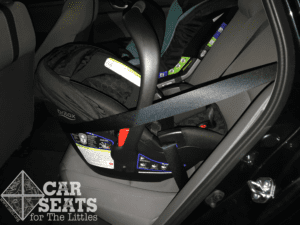 Britax Endeavours baseless installation with European Belt Routing