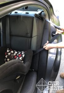 Cosco Scenera NEXT seatbelt installation technique