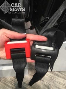 Evenflo's new red tether adjuster