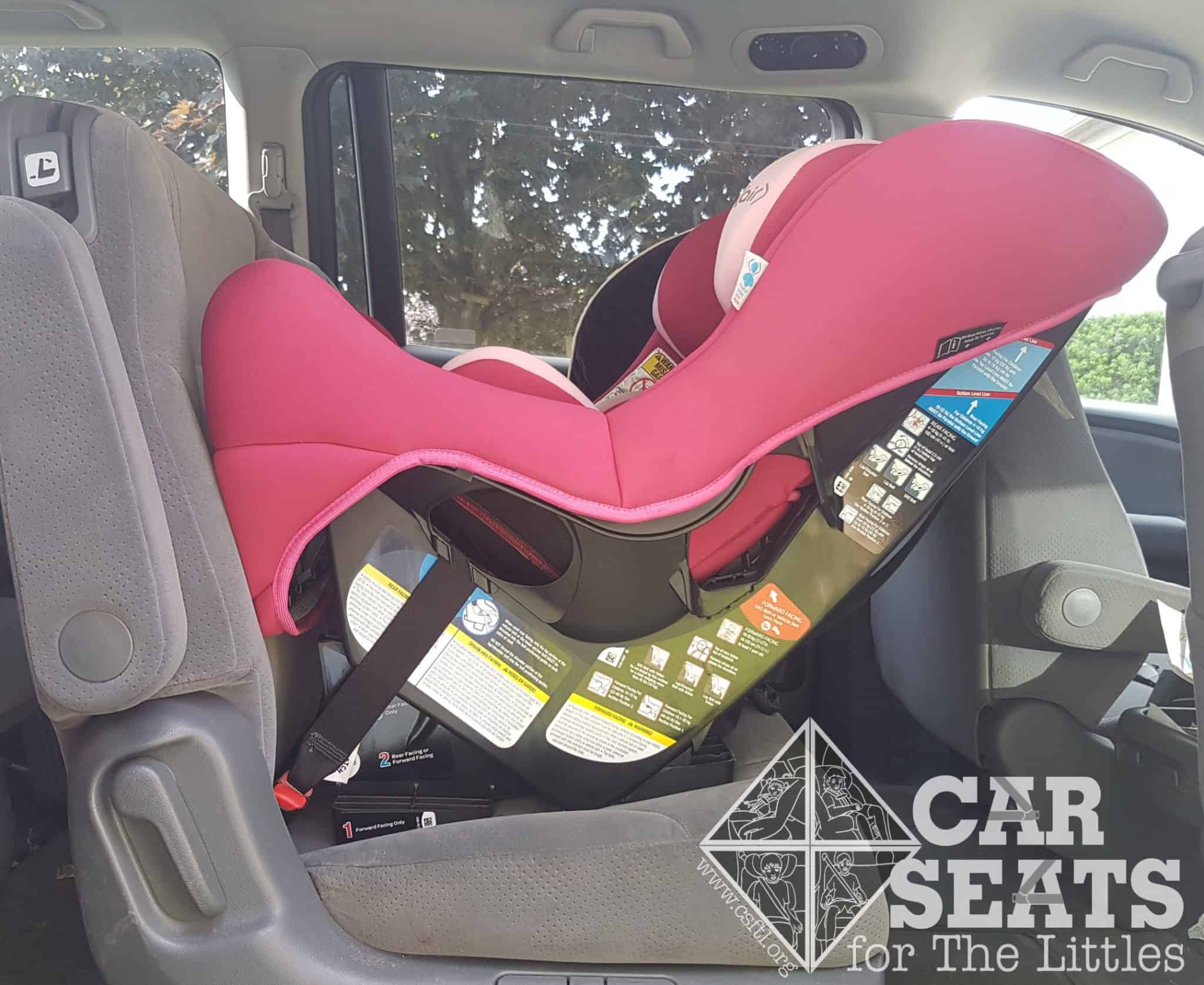 fitting maxi cosi car seat with seatbelt