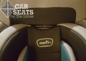 Evenflo EveryStage fabric that catches on the headrest