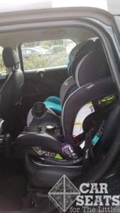 Evenflo EveryStage forward facing with vehicle seat belt