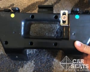 Diono radian 3RXT rear facing base with colored guide dots