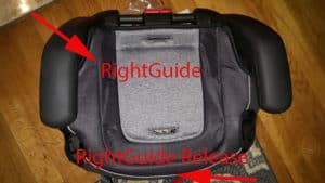 Release the RightGuide from the Graco TurboBooster Grow
