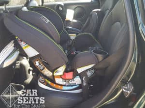 Graco Grows4Me rear facing with vehicle seat belt