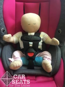 Evenflo Triumph newborn doll with crotch roll