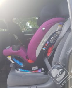 Maxi Cosi Magellan installed forward facing with seatbelt