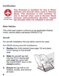 Britax One4Life airplane installation instructions