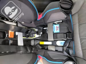 Graco TrioGrow LX rear facing with vehicle seat belt
