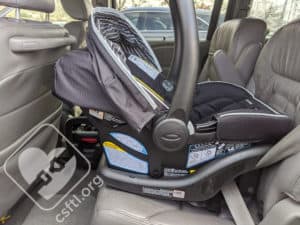 Graco SnugRide 35 LX Lite vehicle seat belt install