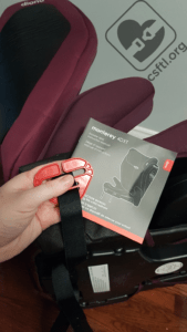 Diono Monterey 4DXT manual and shoulder belt guide storage