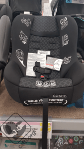 Display model car seat