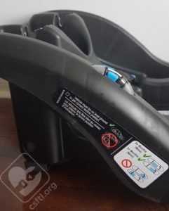 SnugRide Lite LX recline angle indicator