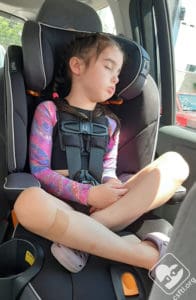 Driving at night with sleeping children may seem easier but can present some dangers
