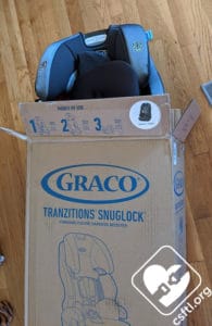 Graco Tranzitions SnugLock emerging from the box