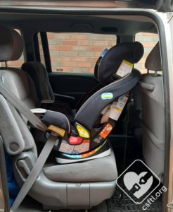Graco 4ever installed rear facing in a 2007 Honda Odyssey