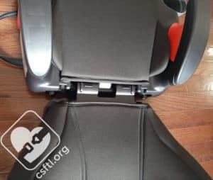 Attaching the back to the base of the Britax Skyline 2-stage booster