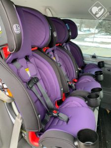 3 Graco SlimFit3 LX seats in a row!