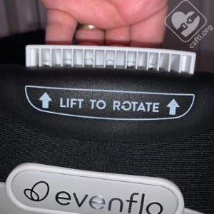 Evenflo Revolve360 rotation handle