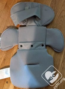 Baby Jogger City Turn backside of infant padding