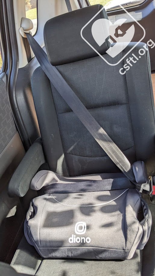 diono solana backless booster car seat