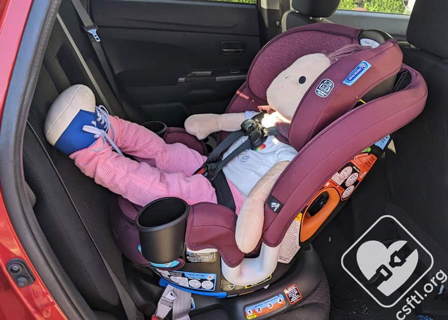 Turning graco car store seat into booster