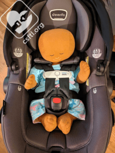 Evenflo Shyft DualRide newborn doll no infant insert or shoulder pads