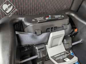 Safety 1st onBoard 35 SecureTech vehicle seat belt not quite flat