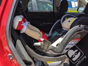 Safety-1st-Turn and Go 3 year old doll rear facing