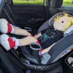 Safety 1st Turn and Go 3 year old doll rear facing
